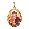 La Vergine della Tenerezza su Ciondolo in Argento 925°°° a Corona