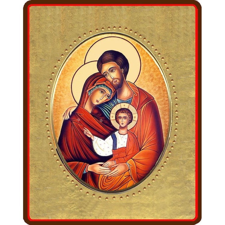 La Sacra Famiglia 8x10 cm.